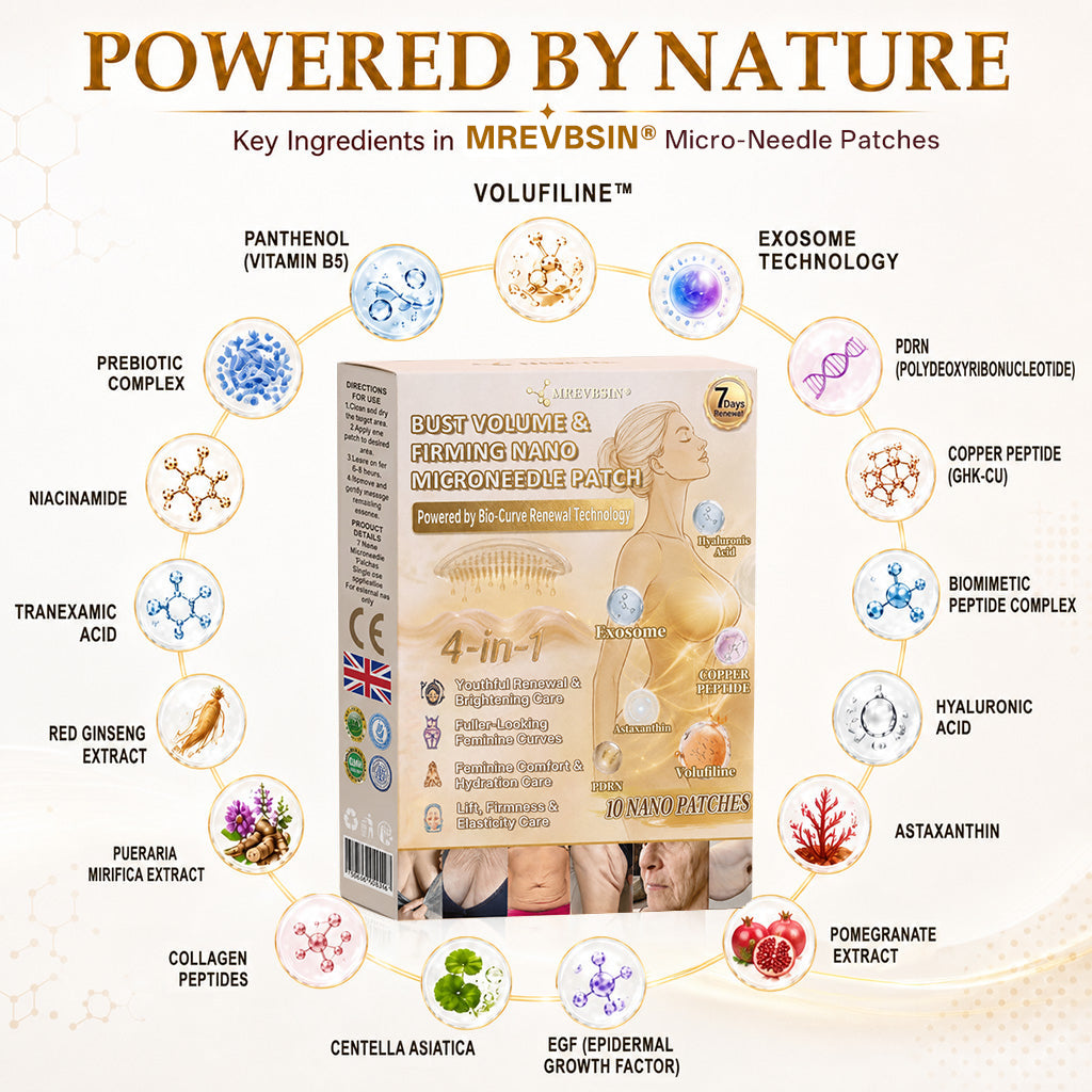 𝐏𝐡𝐲𝐬𝐢𝐜𝐢𝐚𝐧 𝐅𝐨𝐫𝐦𝐮𝐥𝐚𝐭𝐞𝐝🧤|M𝐑𝐄𝐕𝐁𝑺𝑰𝑵® Bust Volume, Lift & Firming Nano Microneedle Patch Astaxanthin + Volufiline + Exosome + Copper Peptide Formula Powered by Cellular Renewal Technology
